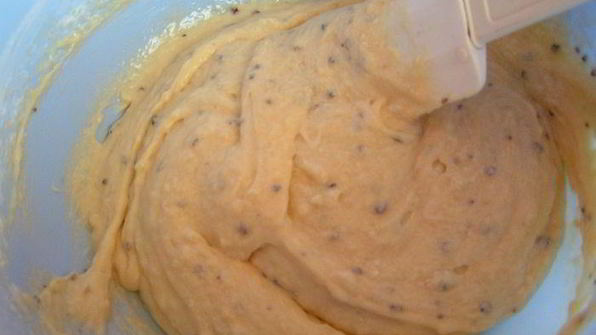 тортик с заварным лимонно-сгущенным кремом и сливками