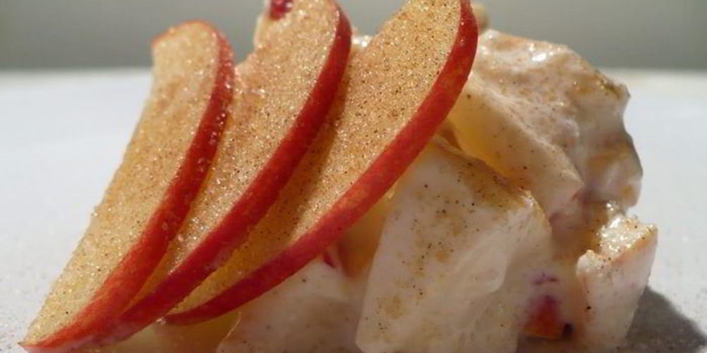 Рецепт творожный крем с яблоком и корицей