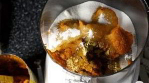 тыквенный пудинг со сметанным кремом