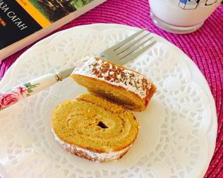 Тыквенный рулет с кремом