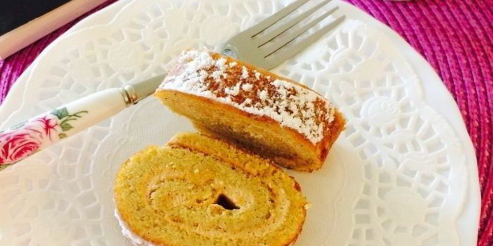 Рецепт тыквенный рулет с кремом