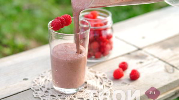 малиново-шоколадный шейк