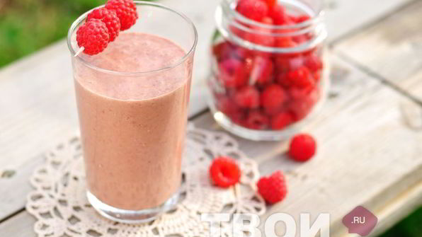 малиново-шоколадный шейк