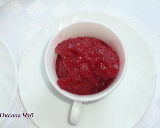 Малиновый сорбет с шампанским