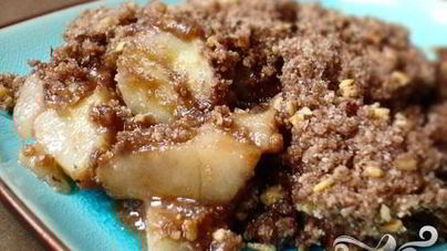 Мангово-банановый крамбль