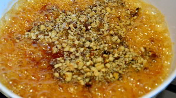 банановое мороженое с овсяным грильяжем