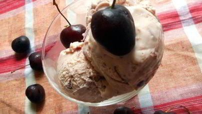 Черешневое мороженое с маскарпоне