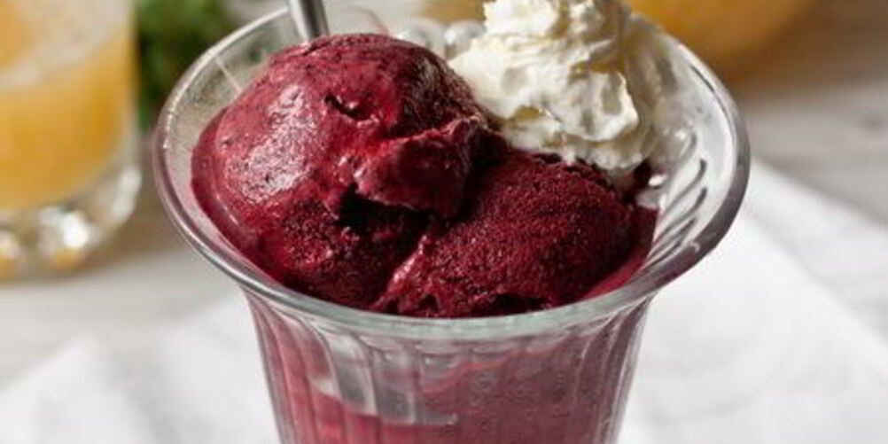 Рецепт черничное мороженое на сметане