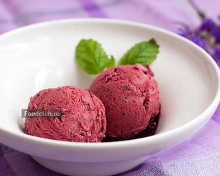 Черничное мороженое