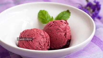 Черничное мороженое