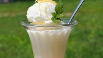 Домашнее лимонное мороженое