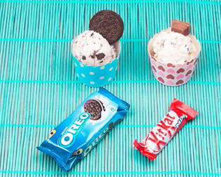Домашнее мороженое с КитКат и Орео