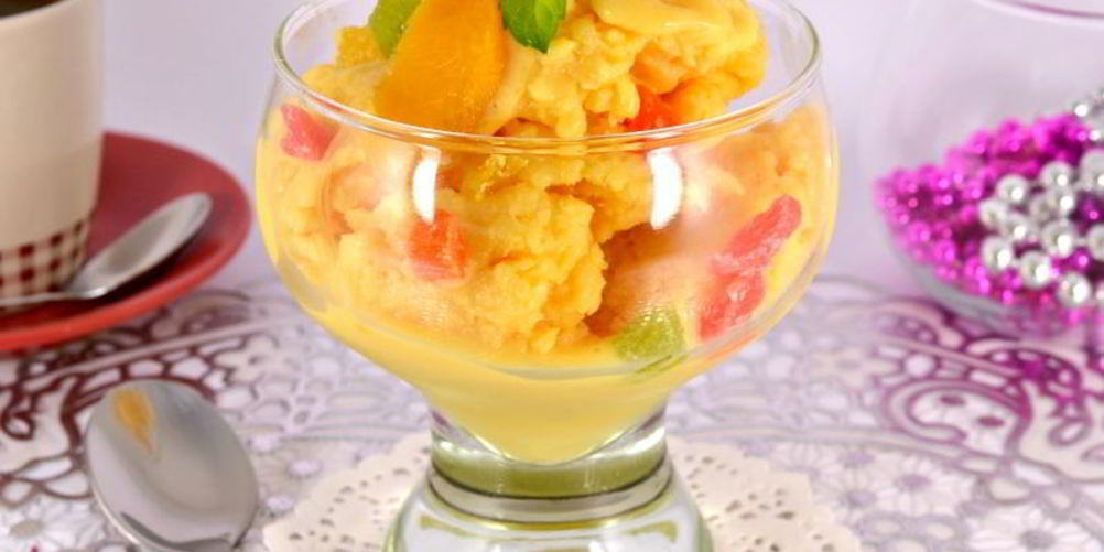 Рецепт домашнее персиковое мороженое