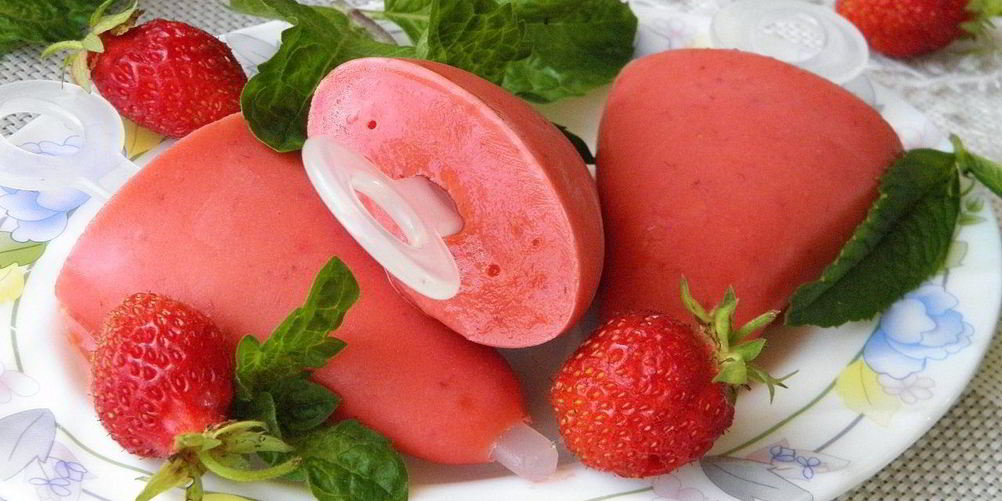 Рецепт клубничное мороженое из йогурта
