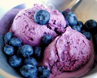 Мороженое из черники