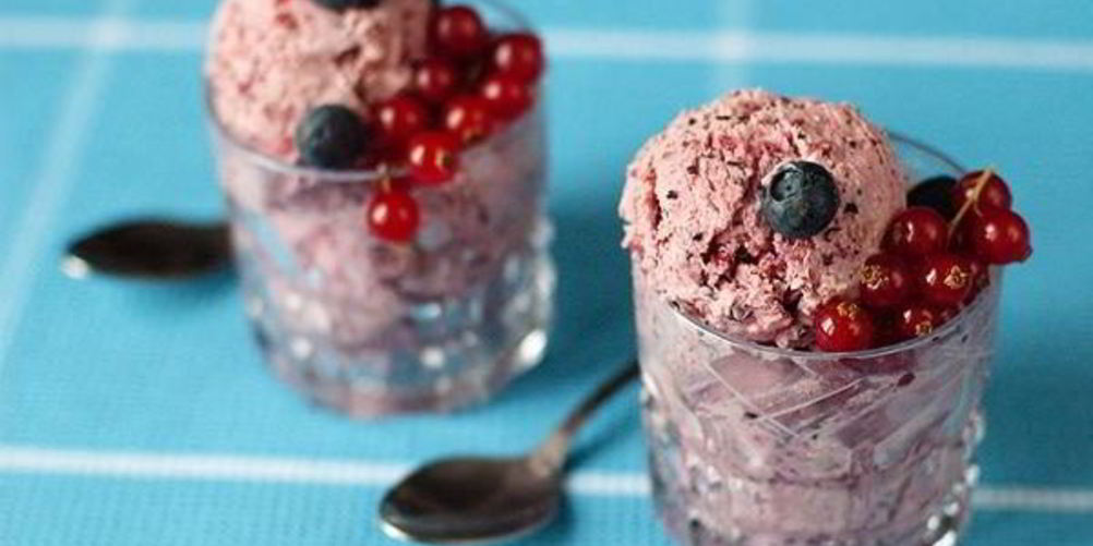 Рецепт мороженое из голубики и красной смородины
