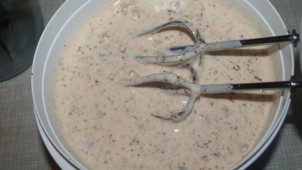 мороженое из топленого молока с шоколадной крошкой