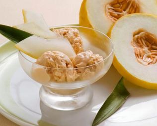 Мороженое с дыней