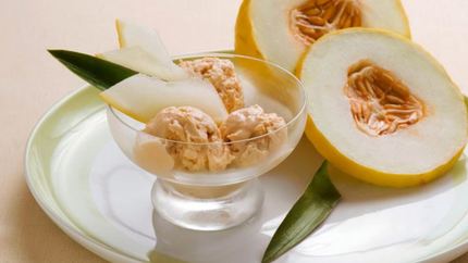 Мороженое с дыней