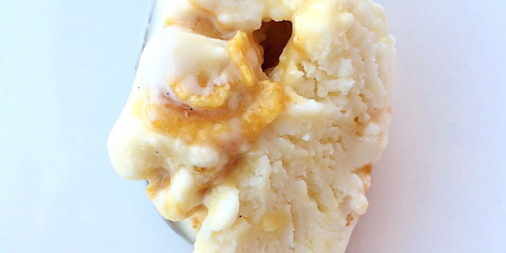 Рецепт мороженое с ванилью и кукурузным грильяжем