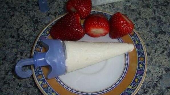 нежное мороженое из творога