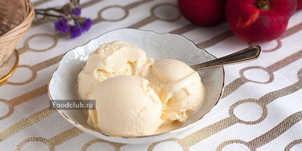 Рецепт персиковое мороженое