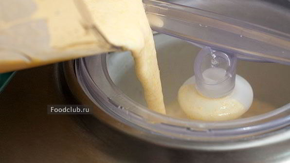 персиковое мороженое