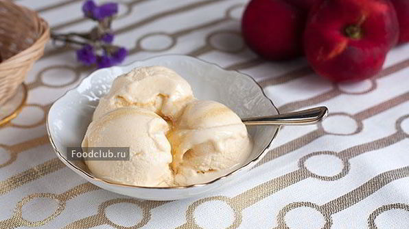 персиковое мороженое