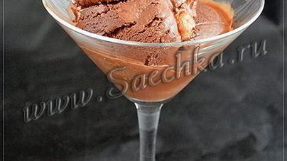 Шоколадное мороженое с зефиром