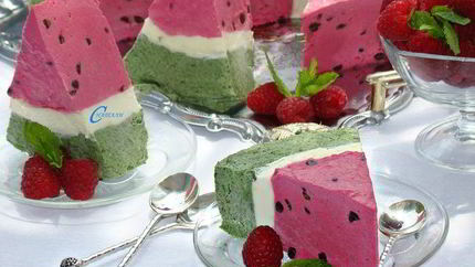 Торт-мороженое Арбуз