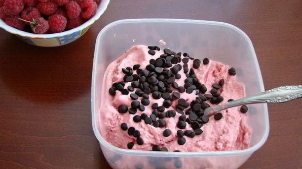 торт-мороженое арбуз