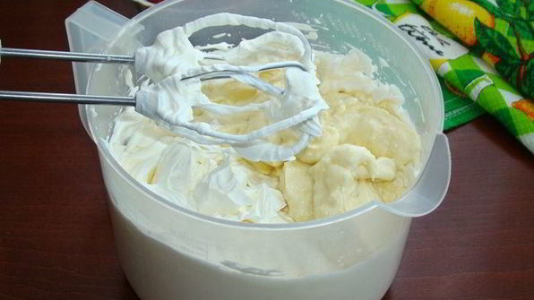 торт-мороженое арбуз