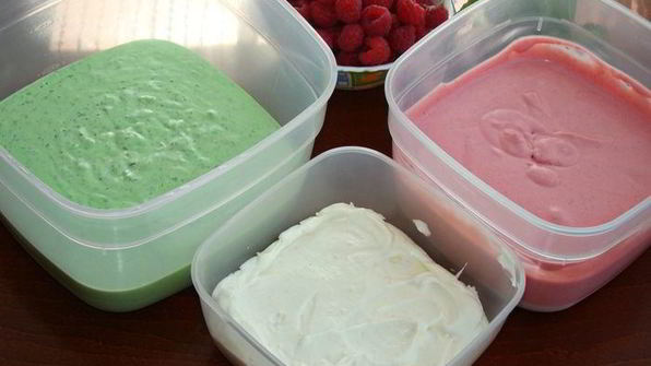 торт-мороженое арбуз