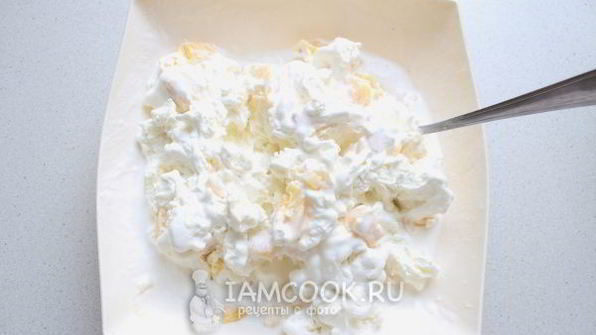 торт-мороженое с ананасом