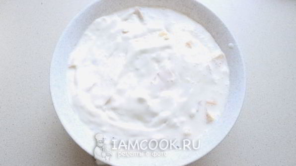 торт-мороженое с ананасом