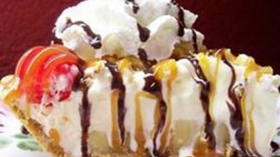 Торт-мороженое с бананами