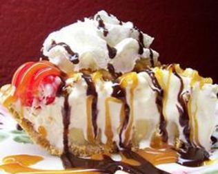 Торт-мороженое с бананами