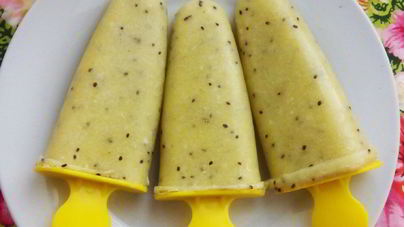 Веганское мороженое с киви