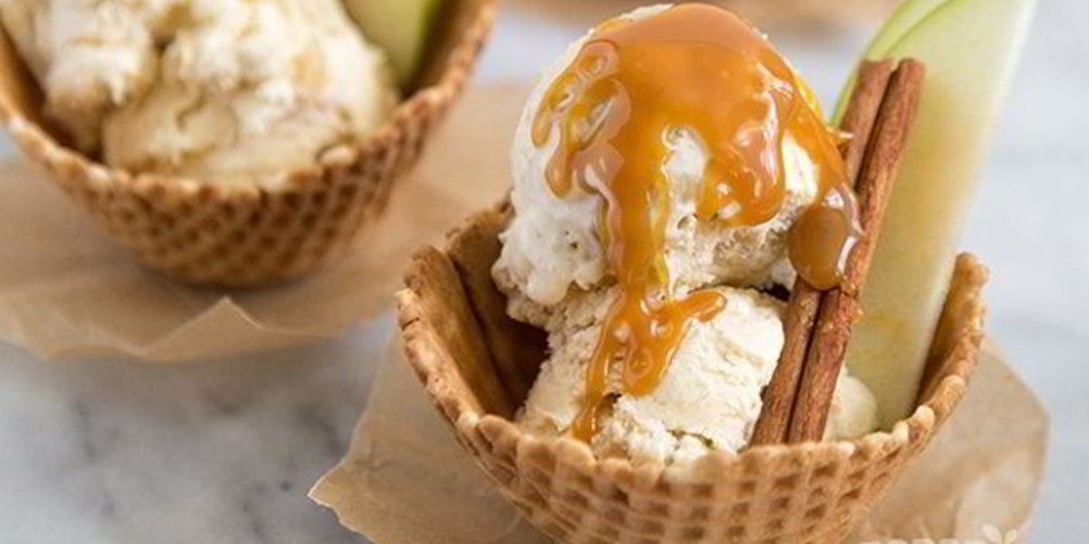 Рецепт яблочное мороженое с корицей