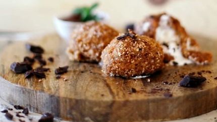 Жареное мороженое