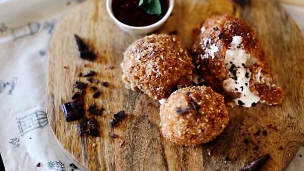 жареное мороженое