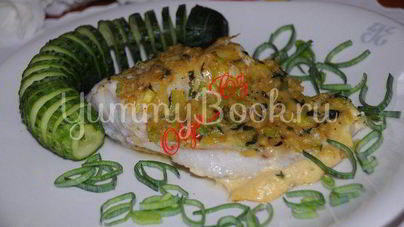 Филе трески, запеченнoе в муссе из лука-порея и базилика