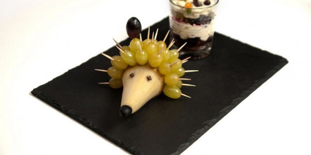 Рецепт фруктовый ежик и воздушный ягодный мусс