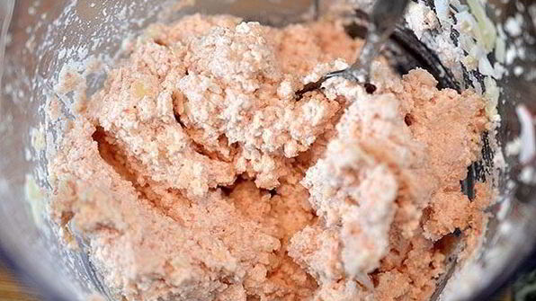 кальмар, фаршированный крабовым муссом