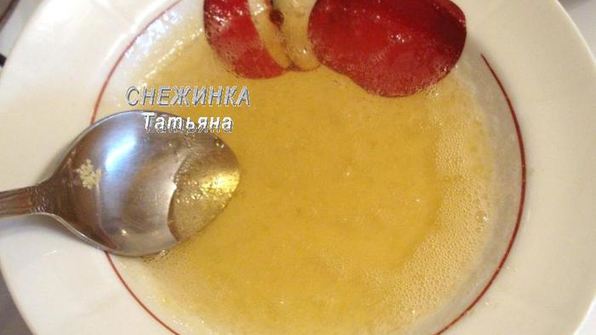 клюквенный мусс-зефир на манной крупе