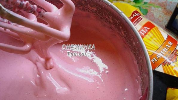 клюквенный мусс-зефир на манной крупе