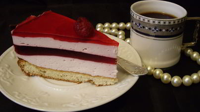 Клюквенный торт-мусс