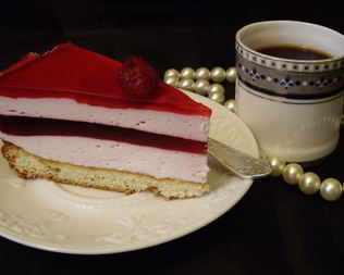 Клюквенный торт-мусс