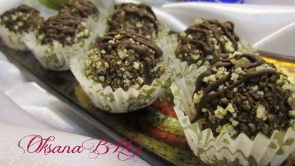 Конфеты с черничным муссом