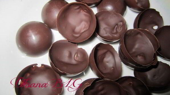 конфеты с черничным муссом